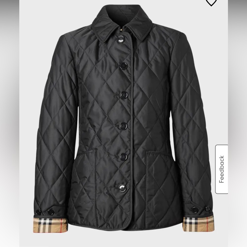 Burberry Black Quilted Farnleigh Jacket